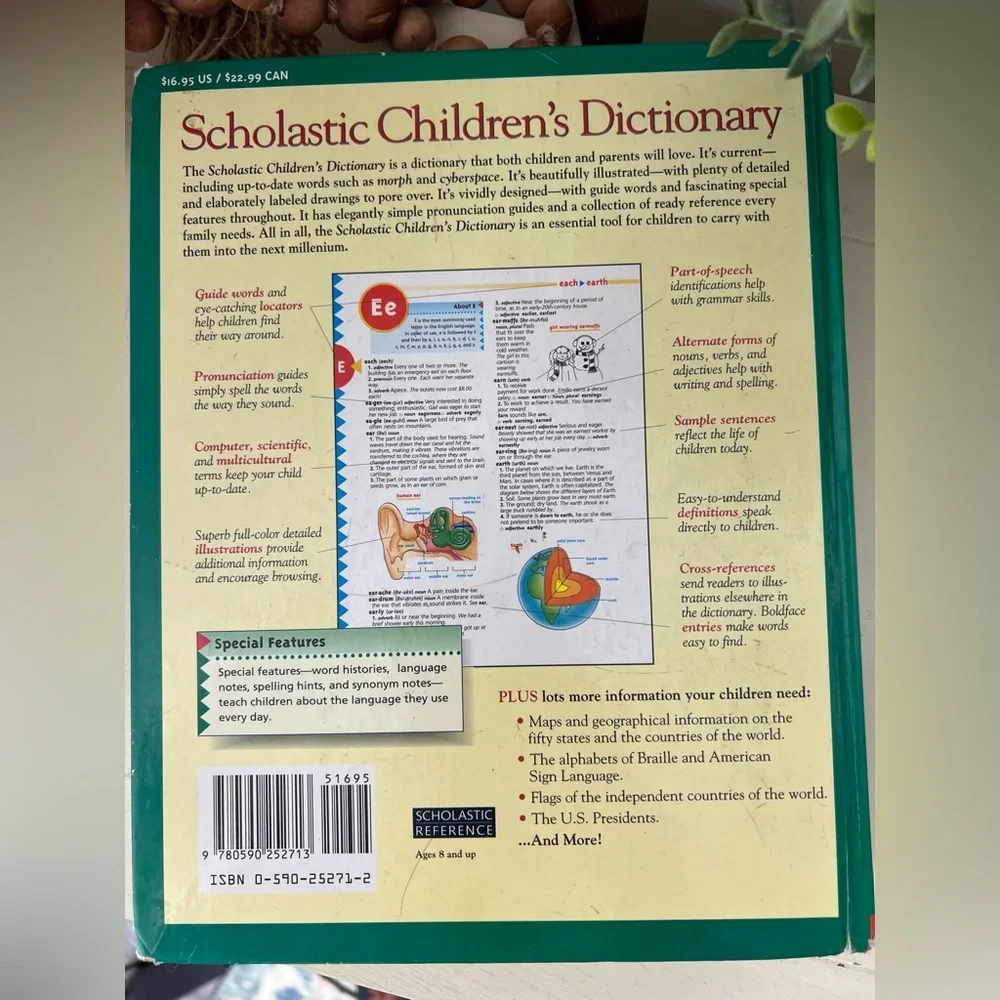 Scholastic Children's Hard Cover Dictionary